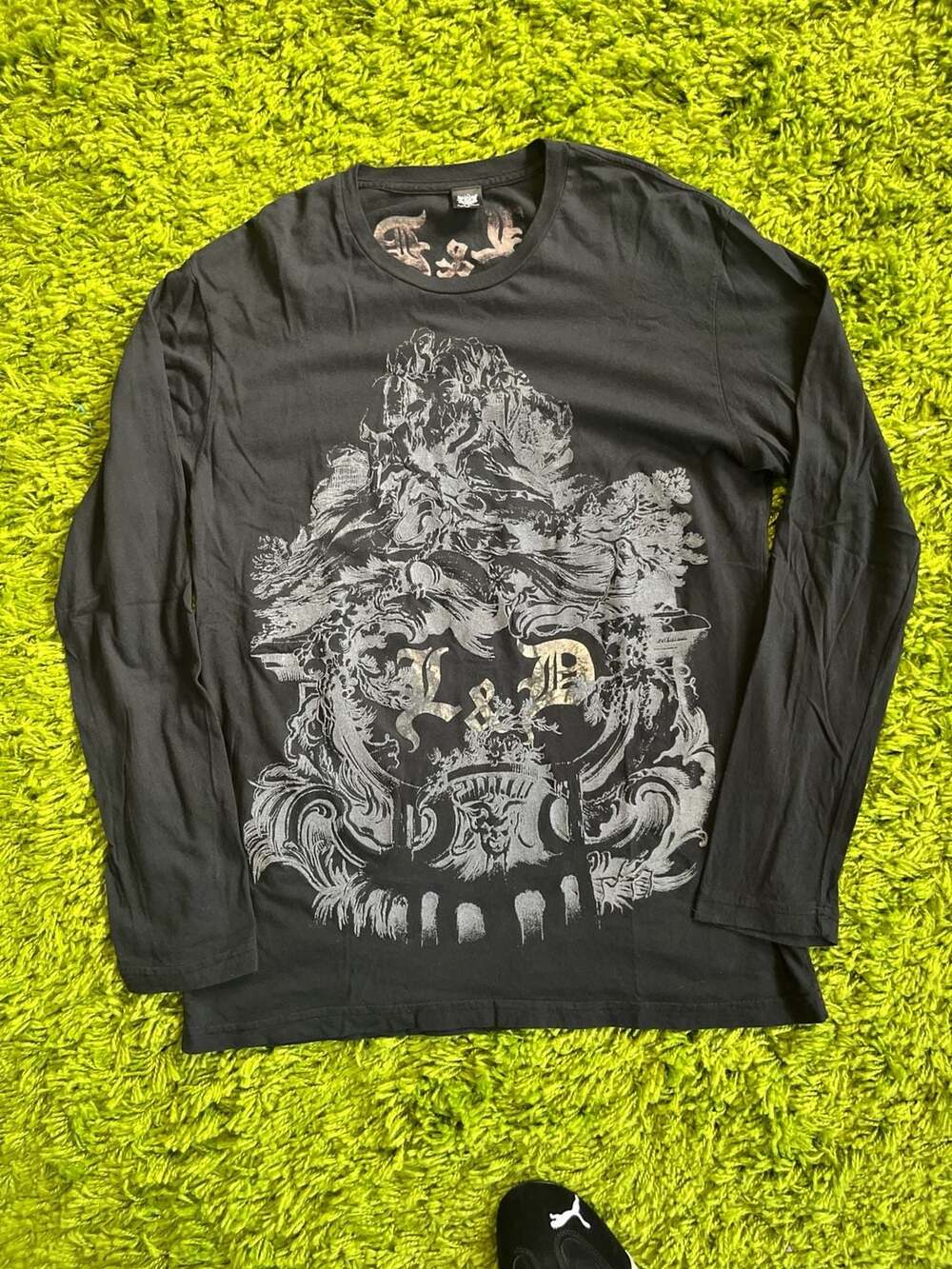 Life and Death Gothic Art Graphic Long Sleeve T-Shirt